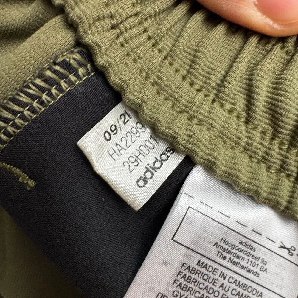 Adidas Terrex Active Track Pants Mens Small Olive Green Elastic Waist Athletic